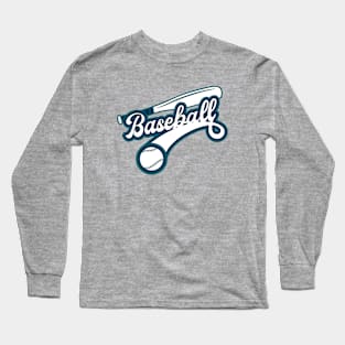 Retro Baseball Logo Long Sleeve T-Shirt